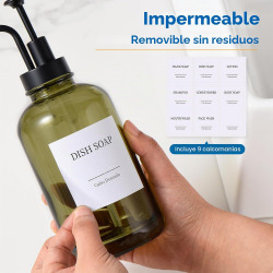 DISPENSADOR JABÓN DE VIDRIO CON BOMBA - Cabo Deseado