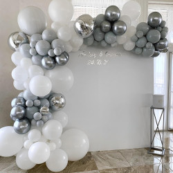110 GLOBOS GRISES DE LÁTEX - Voircoloria