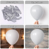 110 GLOBOS GRISES DE LÁTEX - Voircoloria