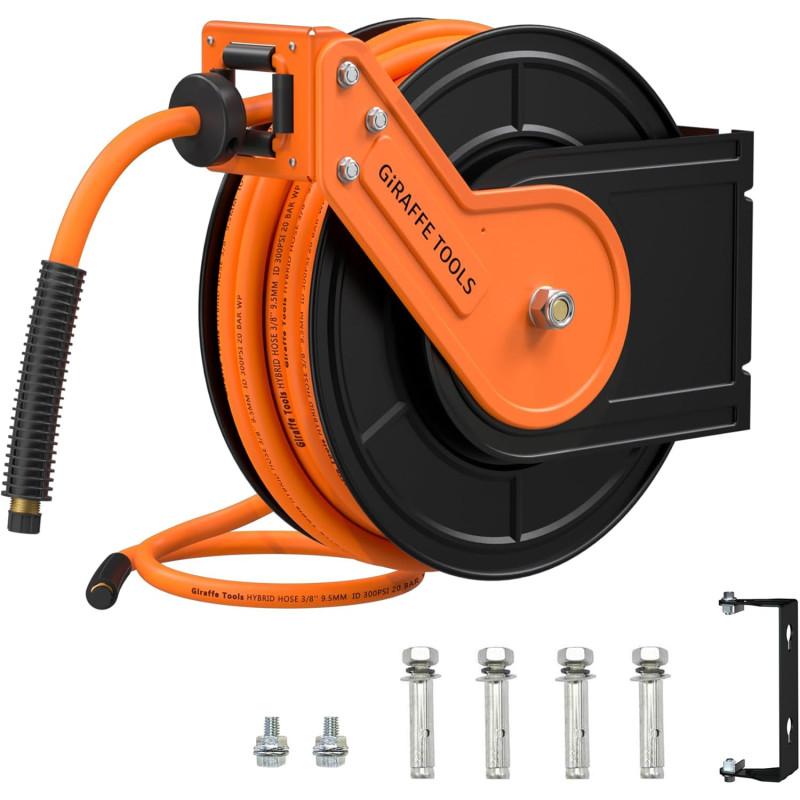Giraffe Tools TA15BPLUS Carrete retráctil para manguera de aire