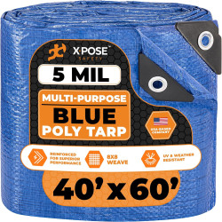 Xpose Safety - Lona de polietileno ligera azul