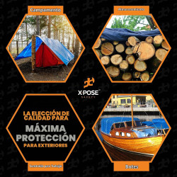 Xpose Safety - Lona de polietileno ligera azul