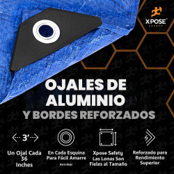 Xpose Safety - Lona de polietileno ligera azul