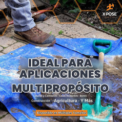 Xpose Safety - Lona de polietileno ligera azul