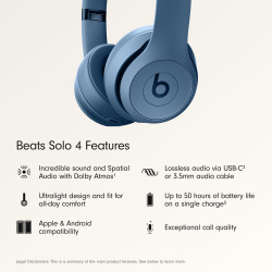 Beats Solo 4 Audífonos inalámbricos Bluetooth en la oreja