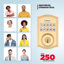 CERRADURA INTELIGENTE CON TECLADO - Kwikset HomeConnect 620 Z-Wave