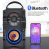Altavoces Bluetooth grandes portátiles con luz