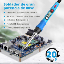LÁPIZ DE SOLDADURA DIGITAL 80W 110V - Q-MING