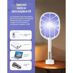 PAQUETE DE 2 MATAMOSCAS ELÉCTRICO - DEEZEE
