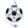 Paquete de 2 barras de contacto múltiple de fútbol con 4 enchufes universales, 2 puertos USB, cable de 6.6 ft.