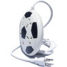Paquete de 2 barras de contacto múltiple de fútbol con 4 enchufes universales, 2 puertos USB, cable de 6.6 ft.