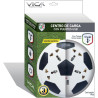 Paquete de 2 barras de contacto múltiple de fútbol con 4 enchufes universales, 2 puertos USB, cable de 6.6 ft.