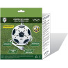 Paquete de 2 barras de contacto múltiple de fútbol con 4 enchufes universales, 2 puertos USB, cable de 6.6 ft.