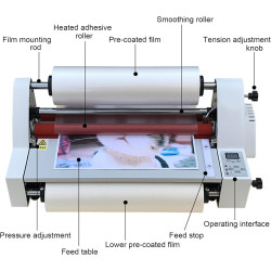 Máquina laminadora de rollo de película