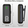 NPTCL Micrófono Lavalier inalámbrico para iPhone iPad Android