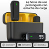 NPTCL Micrófono Lavalier inalámbrico para iPhone iPad Android