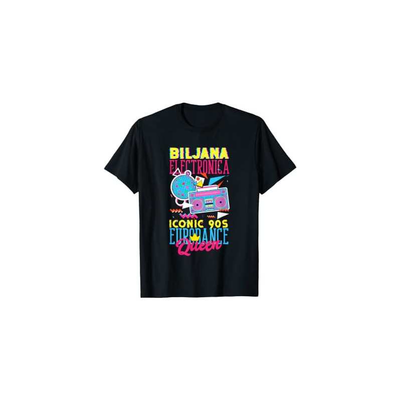CAMISETA BILJANA ELECTRONICA ICONIC - 90s Eurodance Tee's
