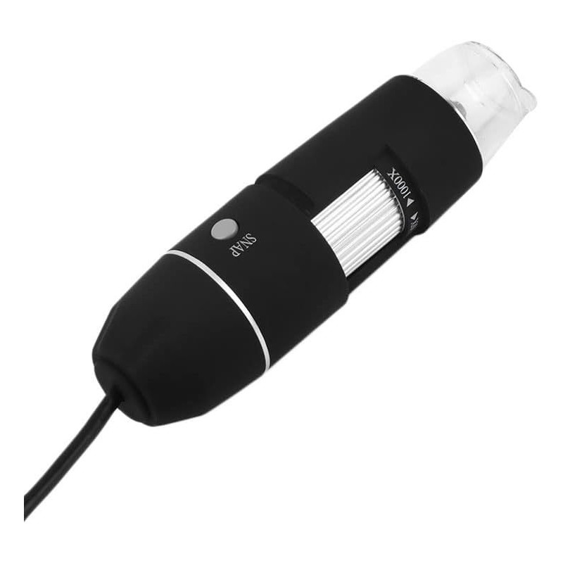 Kit de microscopio 8 LED 1000X Trinocular Electronica Microscopio Digital Soporte Microscopio Adaptadores de Lente (8 LED 1000X)