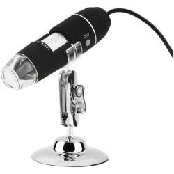 Kit de microscopio 8 LED 1000X Trinocular Electronica Microscopio Digital Soporte Microscopio Adaptadores de Lente (8 LED 1000X)