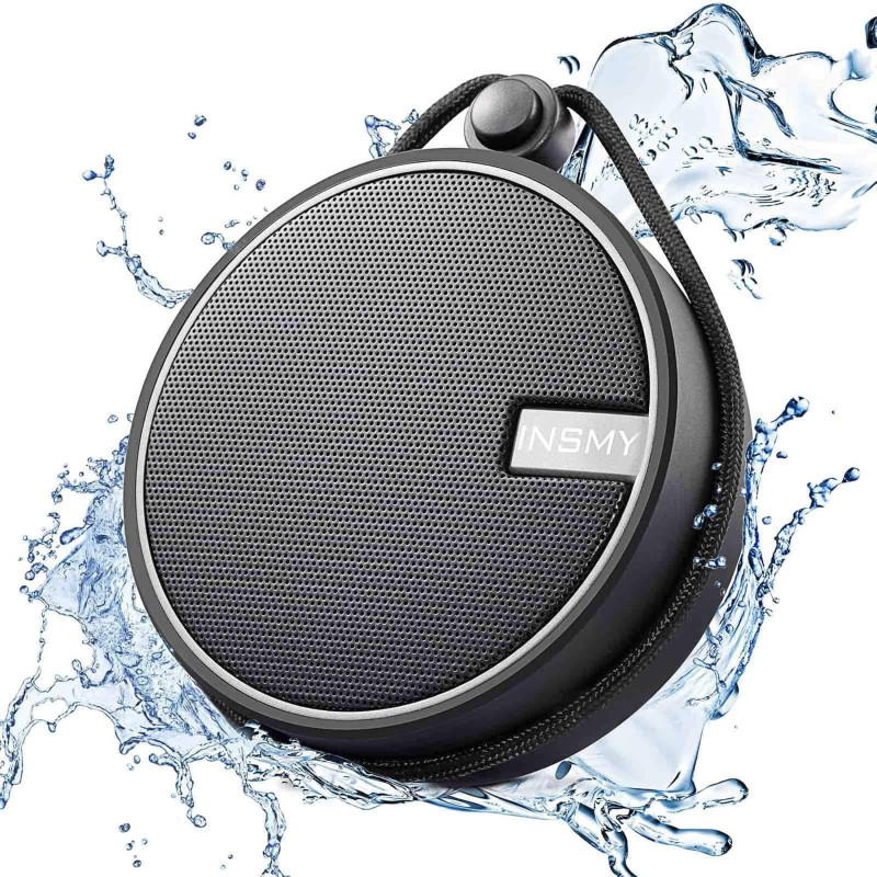 INSMY Altavoz portátil impermeable de los altavoces Bluetooth de la ducha