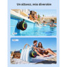 Altavoz de ducha Bluetooth IPX7 resistente al agua: ventosa extraíble
