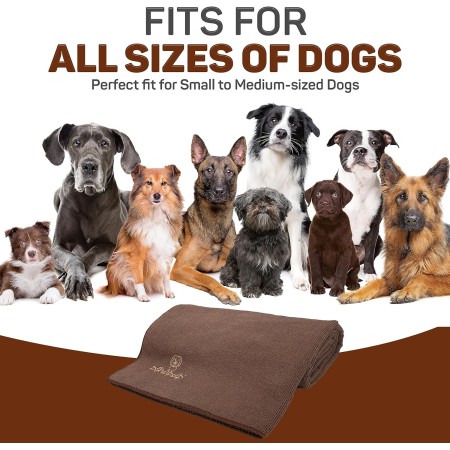 PAWPUP Toalla para perros súper absorbente, paquete de 2, toalla de microfibra súper suave de secado rápido para perros, gatos y