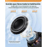 Altavoz de ducha Bluetooth IPX7 resistente al agua: ventosa extraíble