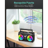 PRUNUS 750 Radio AM FM Portátil con Bluetooth Altavoz Doble