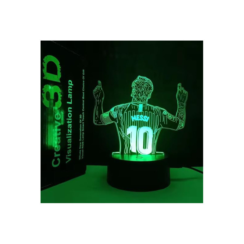 LÁMPARA DE ESCRITORIO CON LUZ NOCTURNA LED 3D - Generic