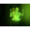 LÁMPARA DE ESCRITORIO CON LUZ NOCTURNA LED 3D - Generic