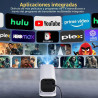 Mini proyector con WiFi y Bluetooth, proyector portátil de 1080P
