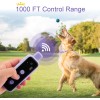 Bousnic Collar de choque para perros – Collar de entrenamiento eléctrico impermeable recargable con control remoto para perros