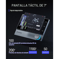 Donner Juego de batería eléctrica con luces y pantalla táctil