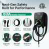 Cargador EV Nivel 2 para Tesla, 48Amp/11.5KW, UL 2594/ETL/Energy Star