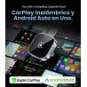 Teeran Adaptador inalámbrico CarPlay y Android Auto 2 en 1