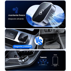 Teeran Adaptador inalámbrico CarPlay y Android Auto 2 en 1