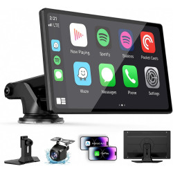 Pantalla inalámbrica CarPlay de 9 pulgadas con Apple Car Play y Android Auto para automóvil