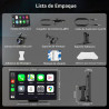 Pantalla inalámbrica CarPlay de 9 pulgadas con Apple Car Play y Android Auto para automóvil