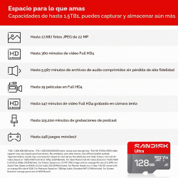 TARJETA ULTRA MICROSD 128 GB - SANDISK