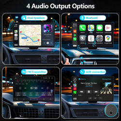 Pantalla inalámbrica CarPlay de 9 pulgadas con Apple Car Play y Android Auto para automóvil