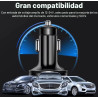 Cargador de coche multipuerto 6 en 1 con detección de voltaje