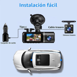 Cámara de tablero frontal y trasera