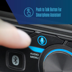 JENSEN MPR210 Radio estéreo para coche LCD de 7 caracteres con DIN único