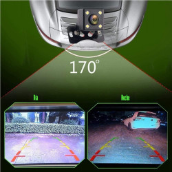 Cámara de visión trasera impermeable Camecho para vehículo