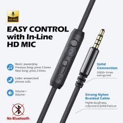 AURICULARES LIGEROS Y PLEGABLES CON MICRÓFONO - Ailihen C8