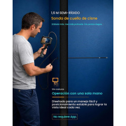 ROVE Cámara de boroscopio articulado RS2 con luz, 210 °, tarjeta de 32 GB