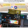 Estéreo de radio de un solo DIN para coche con Apple CarPlay y Android Auto