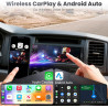 Estéreo de radio de un solo DIN para coche con Apple CarPlay y Android Auto