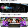 Estéreo de radio de un solo DIN para coche con Apple CarPlay y Android Auto