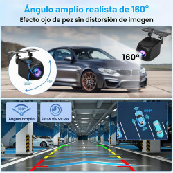 Inefala - Cámara de respaldo AHD 1080P de 4 pines para radio portátil